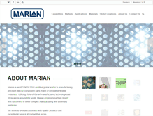 Tablet Screenshot of marianinc.com